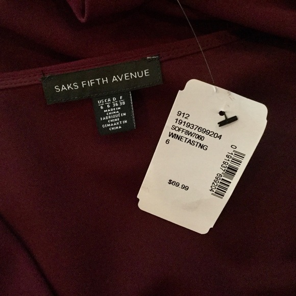 SAKS FIFTH AVENUE Long Sleeve Sheath Dress NWT 6 - Picture 7 of 7